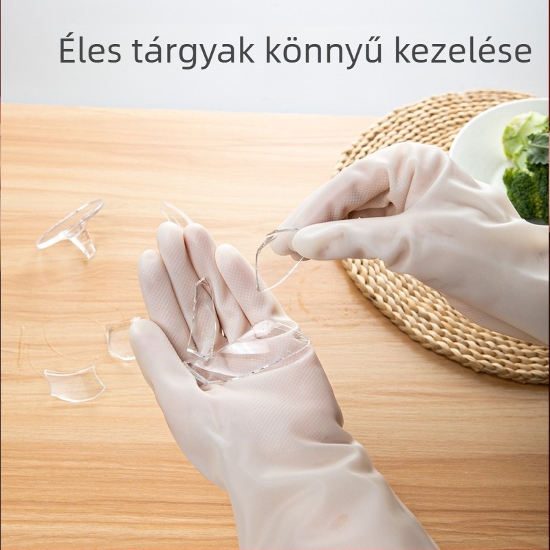 Nitril mosogatós kesztyűk, csúszásmentes, kopásálló, konyhai kesztyűk háztartási és szállodai használatra