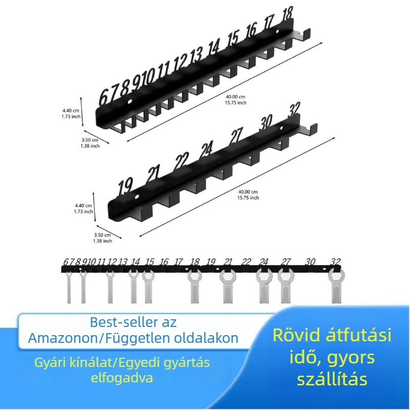Fali kulcs- és szerszámtároló