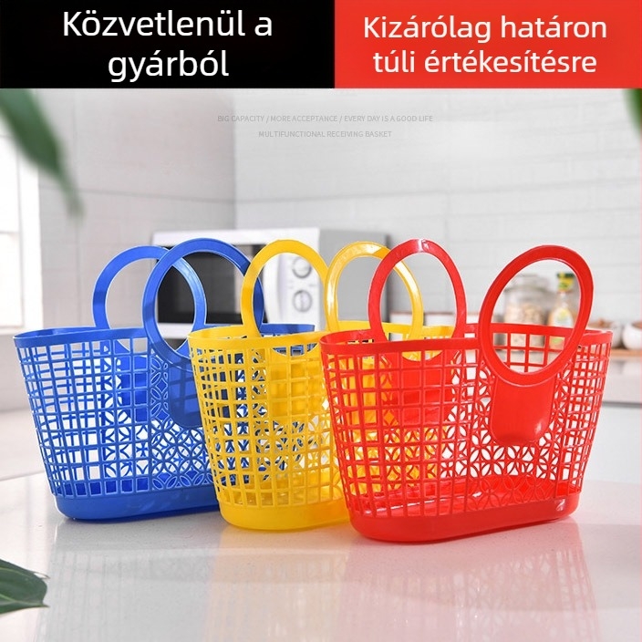 Mini többfunkciós kosár gyümölcsökhez és zöldségekhez, tárolásra és fürdőszobai használatra