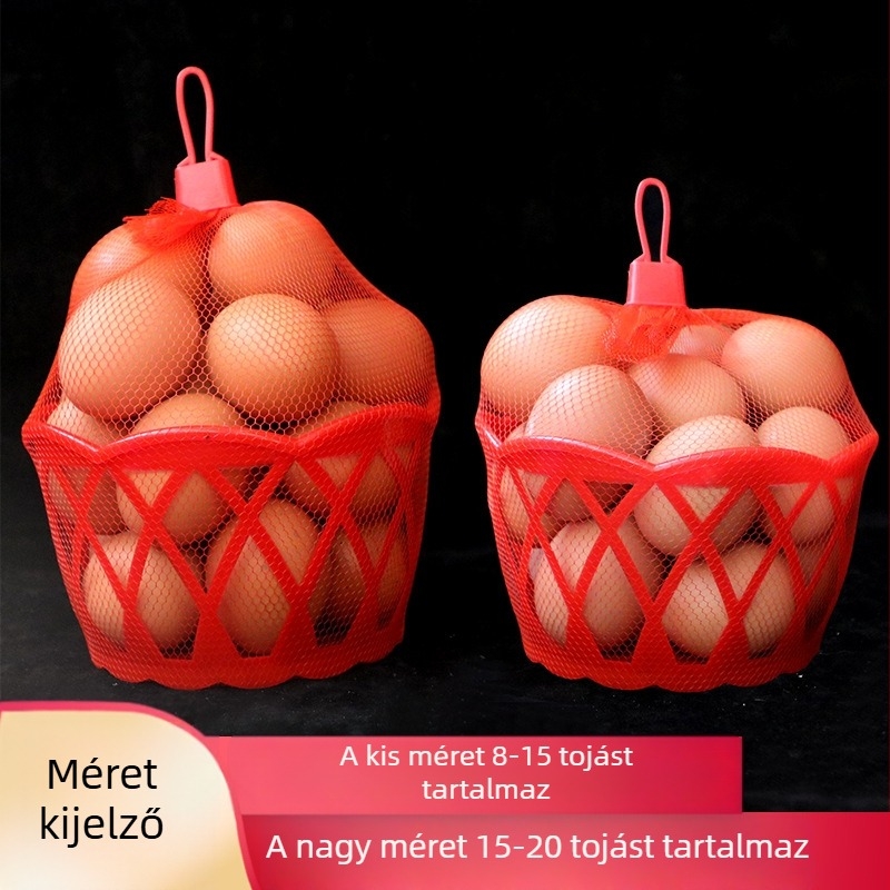 Műanyag tojáscsomagoló kosár szupermarketekhez, kis tojáskosár tanyai tojásokhoz
