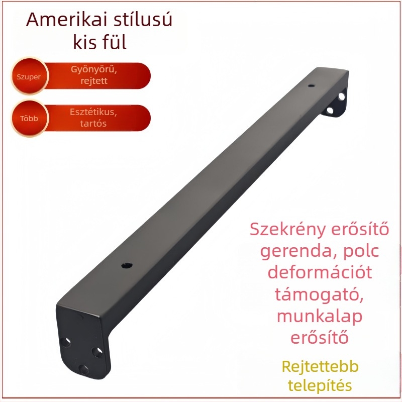 U-alakú támasztó rúd a vitrinek megerősítéséhez és a munkalap deformációjának korrekciójához