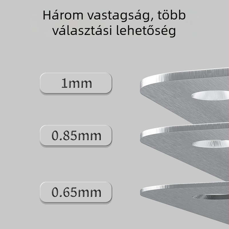 Rozsdamentes acélból készült csuklójavító lemez – vastított rögzítőlemez szekrényajtókhoz