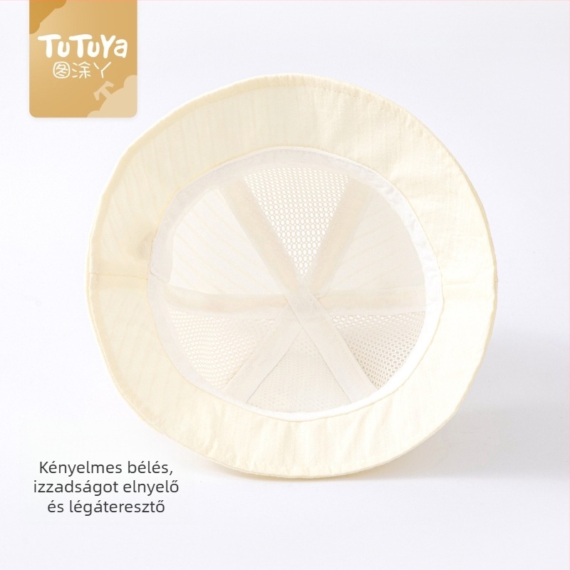 Tu Tu Ya gyerekeknek napvédő sapka - könnyű pamut fisherman/bucket sapka, csecsemők és kisgyermekek számára, nyár, napvédelem, széles karima
