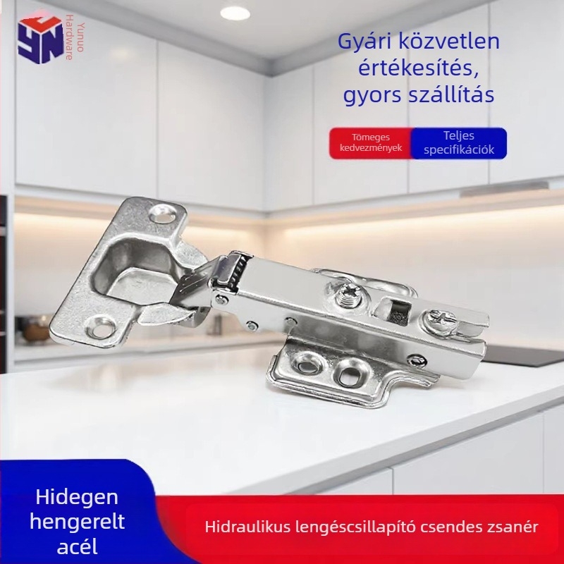 35 mm-es csuklópánt kupával, teljes fedettséggel, hidraulikus lengéscsillapítóval, ajtókhoz (szekrény- és ruhásszekrény), hangtalan rugó, pánt tartozékok