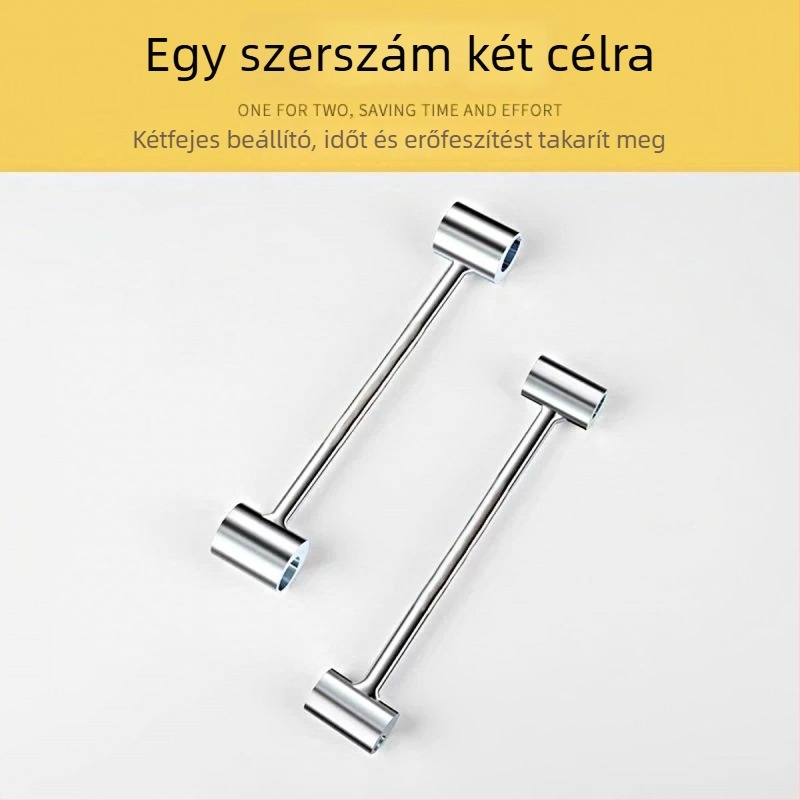Állítható ajtó-pánt közti rés beállító eszköz — zászló alakú réstágító és kulcs