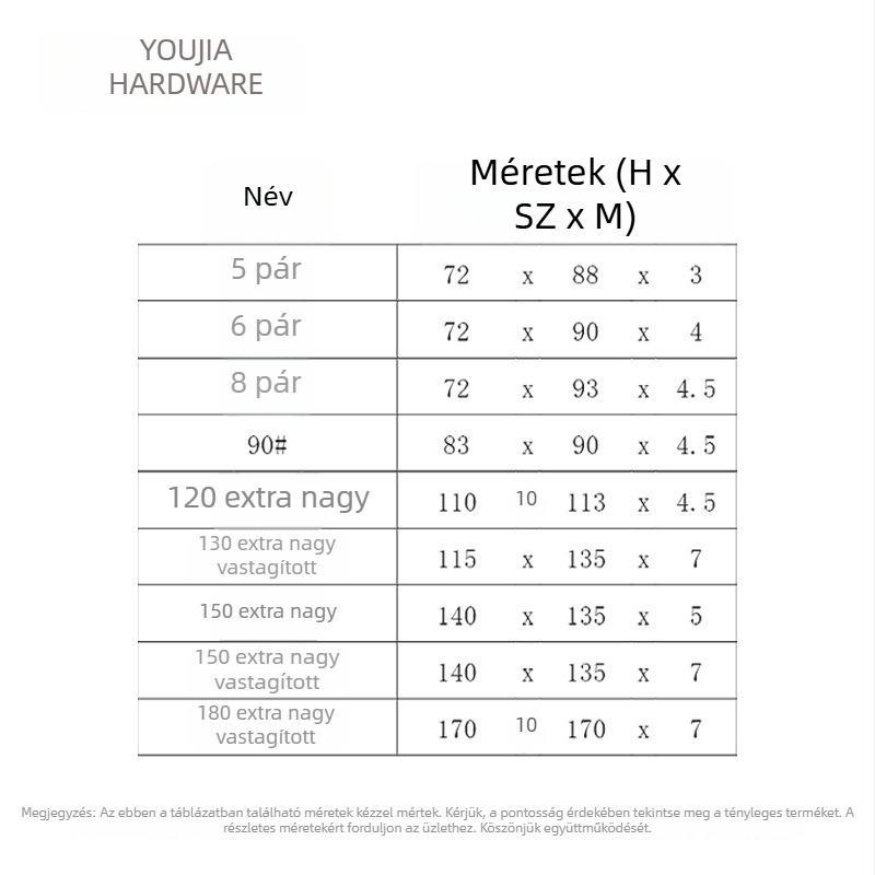 Hegesztett vas ajtózsanérok autók és teherautók rekeszéhez, nehéz terhelhetőségű, óriás méretű, levehető, összecsukható zsanérok