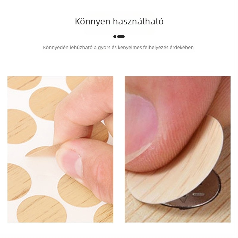 Öntapadós PVC három az egyben dekoratív fedél bútorok csavarfurataihoz, vízálló és porálló.