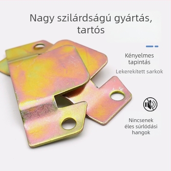 H- alakú kanapé illesztőbetét, vastag fém zsanérral és csattal