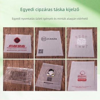 Áttetsző, matt felületű cipzáros táska ruházat, fehérnemű és zokni csomagolásához; vastagított porvédő tároló táska