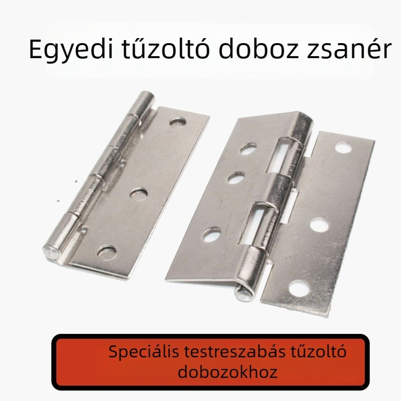 Rozsdamentes acélból készült tűzvédelmi szekrény pántok, 2,5–3 hüvelyk, diagonális sarokhoz
