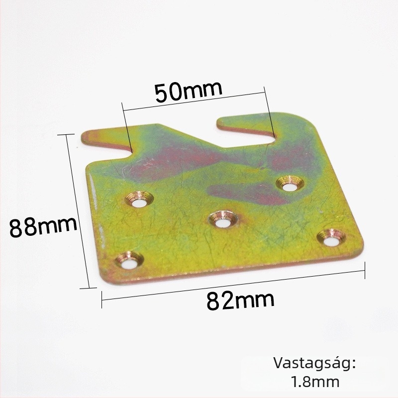 Tömörfa ágyhoz való vastagított sík zsanér és csatlakozó csavar