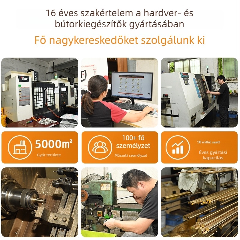 Aranyszínű cinkötvözet bútorfogantyú, modern minimalist stílus, ajtókhoz, szekrényekhez és fiókokhoz