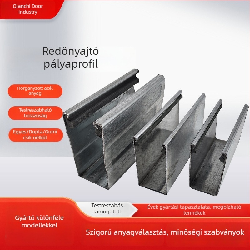 Redőnyajtók vezető sínjei – rozsdamentes acél és galvanizált sínek garázsajtó projektekhez