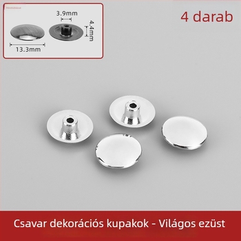 Fürdőszobai üvegajtó klipsz hatszögű csavarral, keret nélküli zuhanyajtóhoz, pántokhoz, tömítéshez, gumírozott alátét és dekoratív sapka