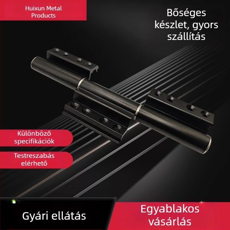 Rejtett keretes európai szabványú ablak- és ajtónyitó pánt, profil C-csatornás, alumíniumöntvözet, rozsdamentes acél