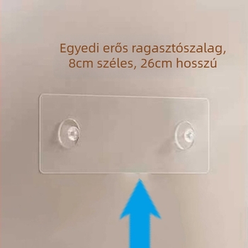 Fúrás nélküli, ragasztós dupla akasztó falra mural tároló szekrényhez
