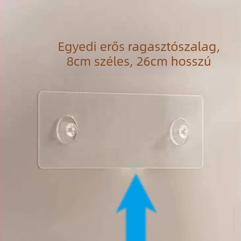 Fúrás nélküli, ragasztós dupla akasztó falra mural tároló szekrényhez