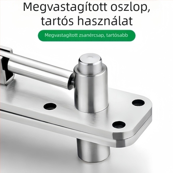 Rozsdamentes acélból készült 360°-os forgó csukló nehéz ajtókhoz, vastított csukló a pozicionáláshoz, rejtett ajtócsukló tengely