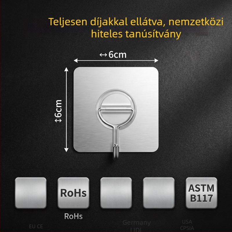 Személyre szabott PVC ragasztó kampó, egykaros falra szerelhető kampó, minimalist design, 5 kg teherbírás