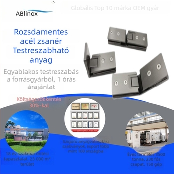 304/316 rozsdamentes acélból készült zuhanyzószobai zsanérok, fürdőszobai válaszfalakhoz, sík és összecsukható ajtókhoz