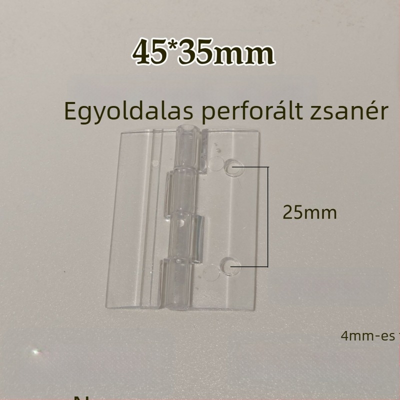 Egyoldalas perforált pánt szekrényajtókhoz, átlátszó DIY kiegészítő