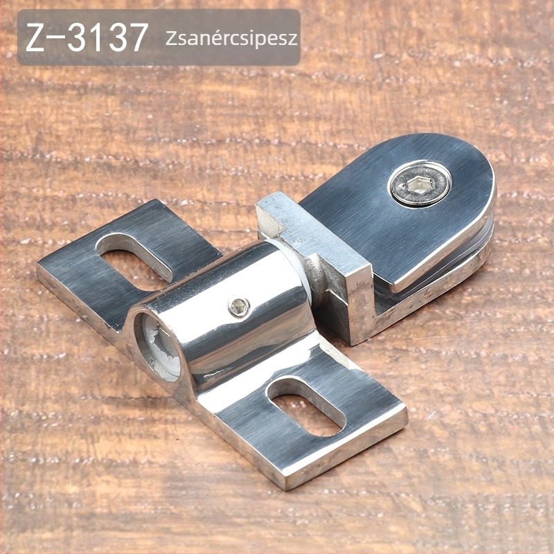Rozsdamentes acélból készült üvegajtó forgó clamp felső és alsó tartókkal zuhanykabinához