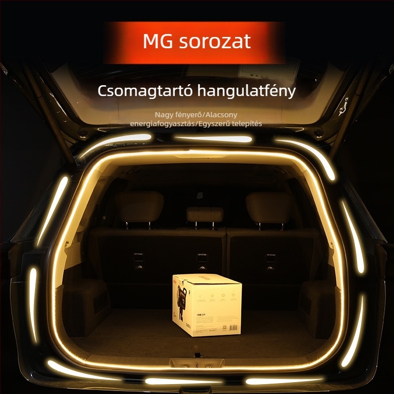 MG6 csomagtartó világítás és S5 belső atmoszferikus fénycsík MG4EV Mulan számára, MG9 módosított MG7 kiegészítők