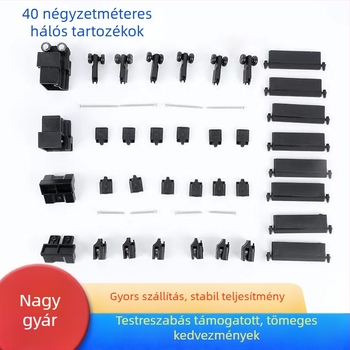 40 sík hálózati kiegészítők műanyag csatlakozókkal gyémánt hálózathoz