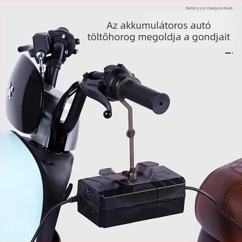 Elektromos jármű töltőhöz tartó, 360°-os forgás, leesés elleni, csúszásmentes, praktikus tartó