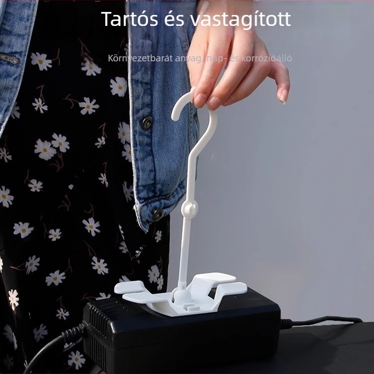 Elektromos jármű töltőhöz tartó, 360°-os forgás, leesés elleni, csúszásmentes, praktikus tartó