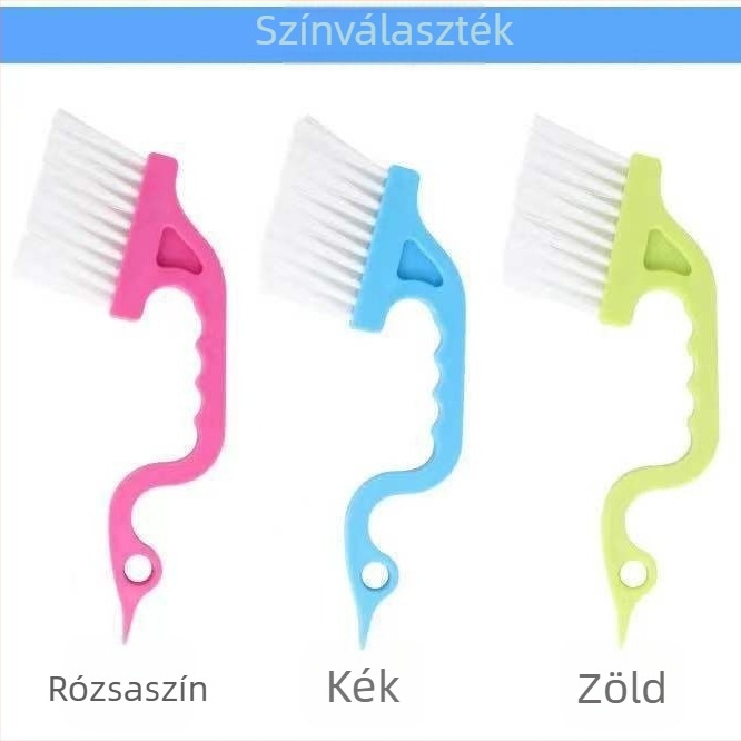 Többfunkciós tisztítóecset ablakrészek, konyhai és padlósávok tisztítására, nehezen elérhető sarkokhoz