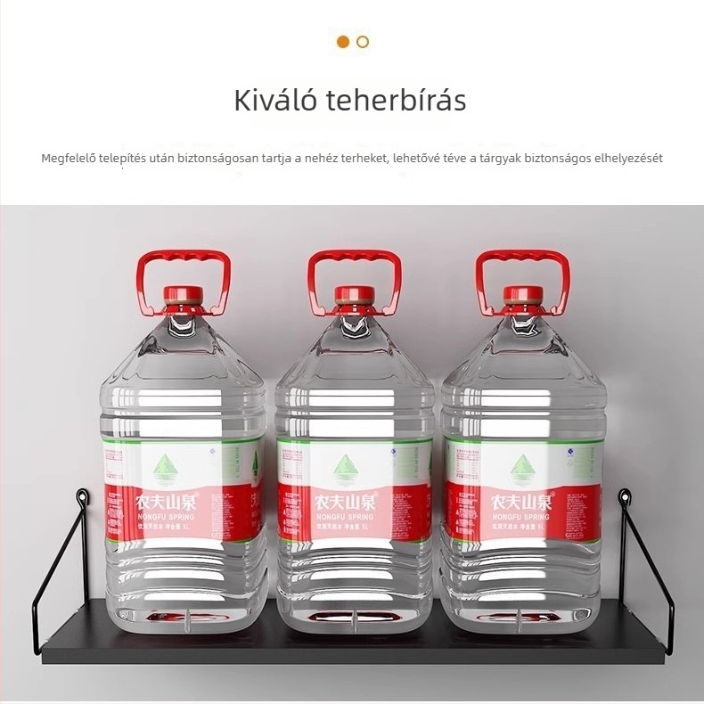 Projektor falra szerelt polc, fúrás nélkül, hálószobai tároló