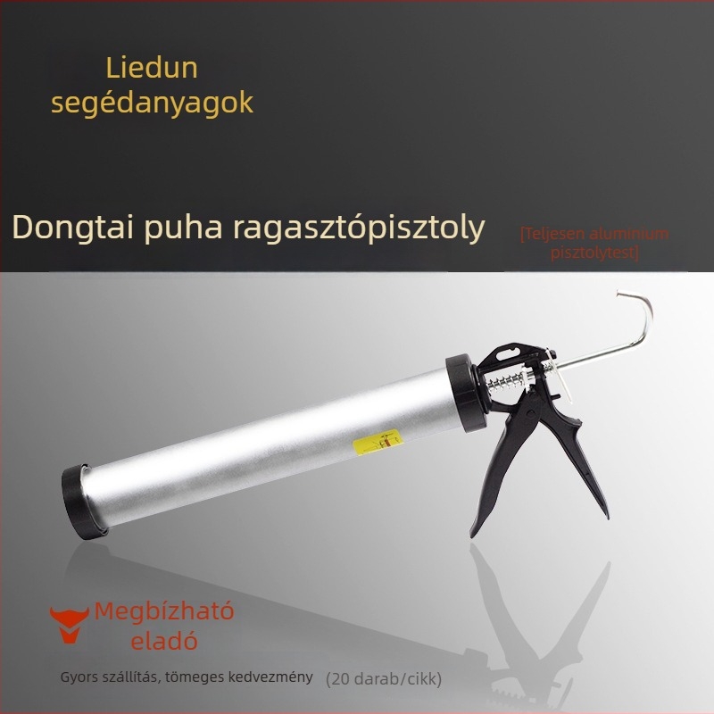 Szerkezeti ragasztópisztoly, univerzális modell, Dongtai puha csomagolású ragasztópisztoly, tartós és könnyen használható a szerkezeti ragasztó felviteléhez