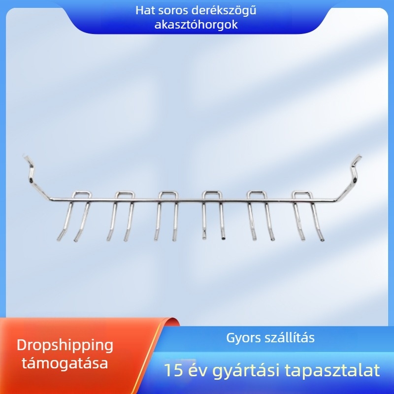 Perforált panelhorgok, fém szerszámhorgok, háztartási tároló kiegészítők, fúrás nélkül