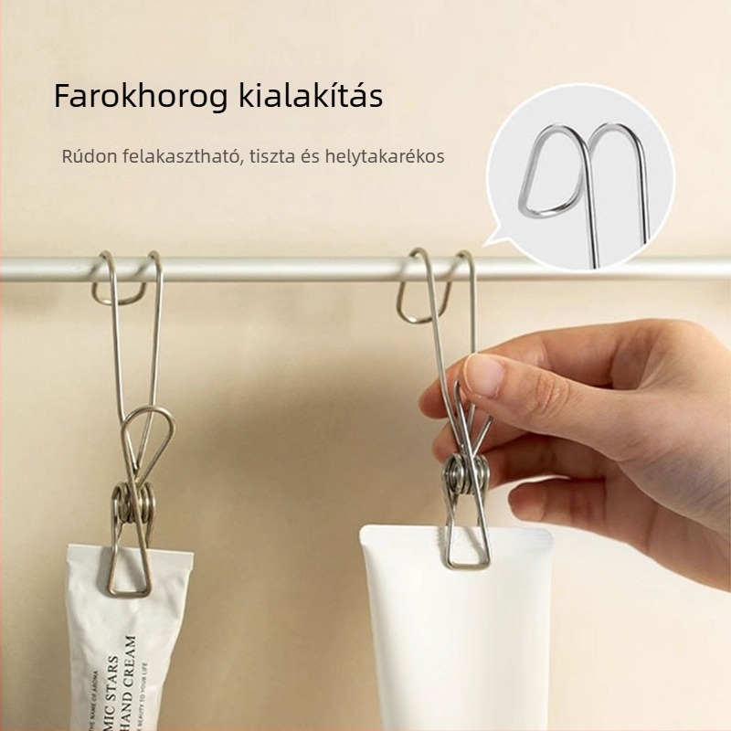 4 darabos készlet: akasztók, iratklipek és tárolóklipszek