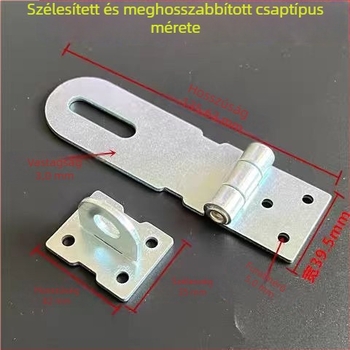 Nagy teherbírású galvanizált hegesztett zár a nagy szerszámtárolóládához – Z-Latch, 3.0