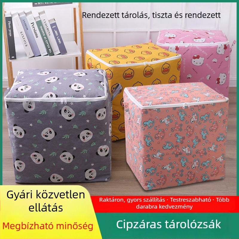 Cipzáras tároló kocka nem szövött anyagból, kollégiumi használatra, paplanok és ruhák rendezésére, piszkos ruhák, nedvességálló, testre szabható