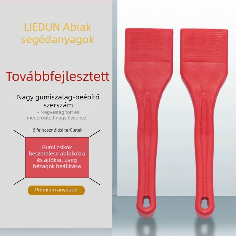 Többcélú ajtó- és ablakmontázs eszköz – PP anyagú, vastagodott, megerősített tömítőszalag és üvegnyomó pálca