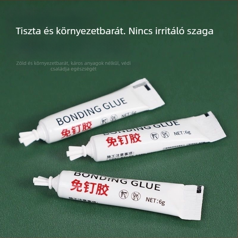 Rozsdamentes acélból készült fúrás nélküli falikötő horog – erős ragasztóval a falra, ruhák felakasztásához nappaliban, konyhában, kollégiumban
