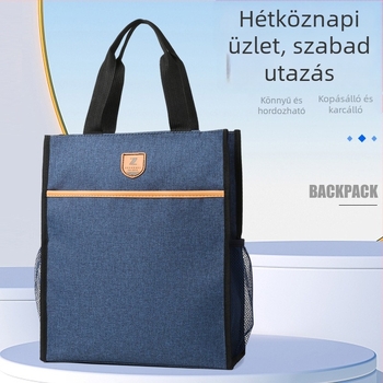 Vertical Oxford anyagú dokumentumtáska hallgatók számára, vízálló tároló a vizsgadolgozatokhoz és dokumentumokhoz, üzleti iroda-aktatartó