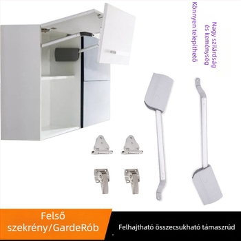 Gázrugós összecsukható szekrényajtó támasztó rúd, teleszkópos teherhordó