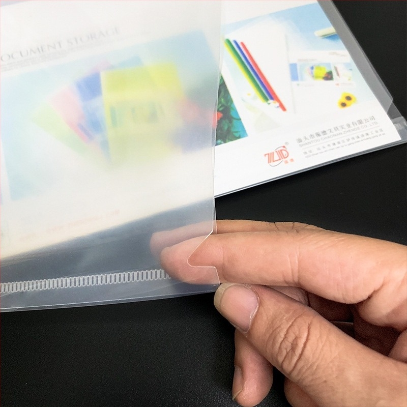 E310 PVC L-alakú kétoldalas iratmappa