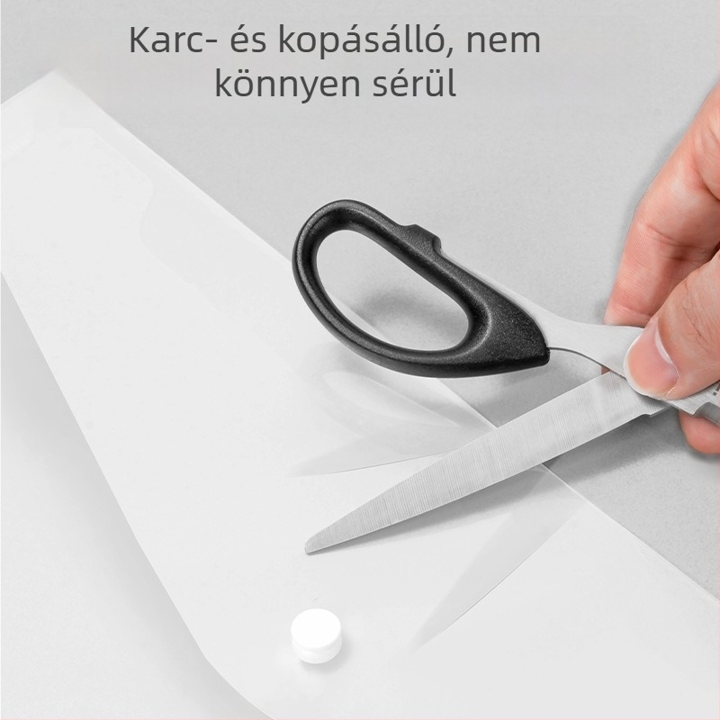 Deli PP10 A4 átlátszó dokumentumtartó taska snap zárással, gazdaságos 10 darabos csomag