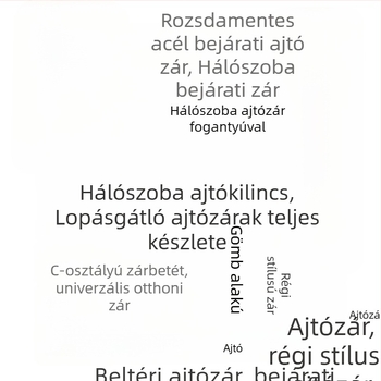 Hálószoba ajtózár belső fa ajtóhoz kilinccsel