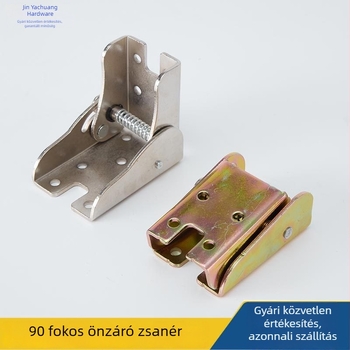 Rejtett asztalláb összekötő, 90°-os önzáró csuklóval – bútordarabokhoz