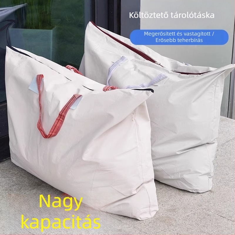 Ruha- és paplan tároló nedvességálló táskák, nagy kapacitású költöztetéshez