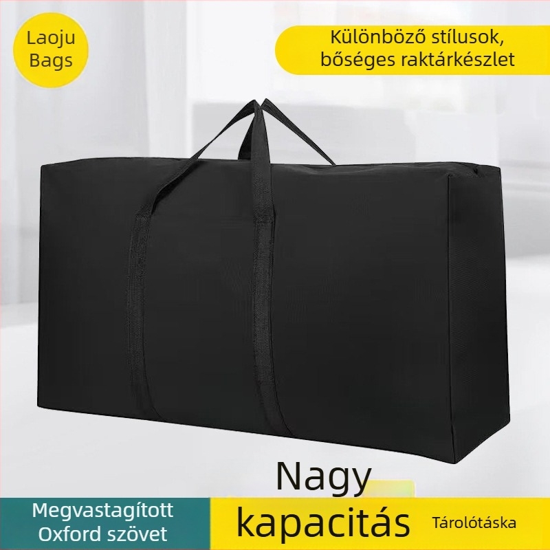 Nedvességálló Oxford vászonból készült költöztető táska, vastagított, nagy kapacitású, sokoldalú poggyász
