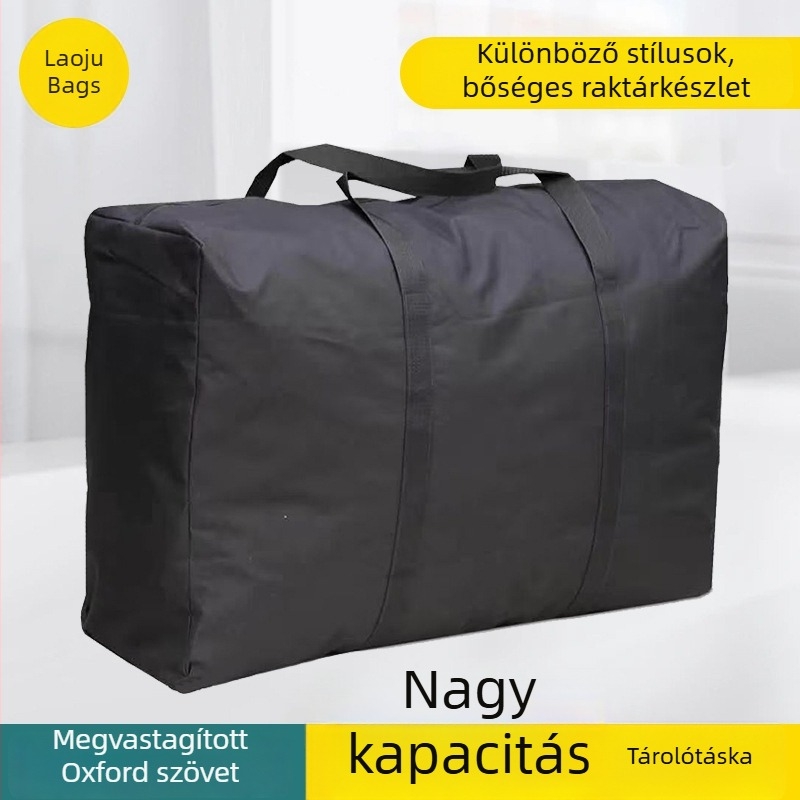 Nedvességálló Oxford vászonból készült költöztető táska, vastagított, nagy kapacitású, sokoldalú poggyász