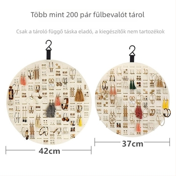 Filc falra szerelhető hajkiegészítő tároló — hajcsatok és hajgumik