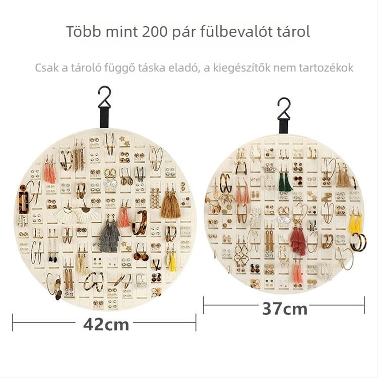 Filc falra szerelhető hajkiegészítő tároló — hajcsatok és hajgumik